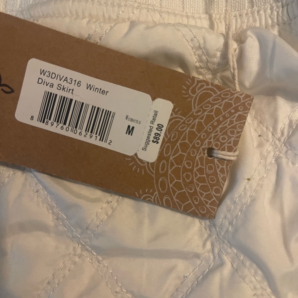 PRANA Skirt - quilted and fur lined
